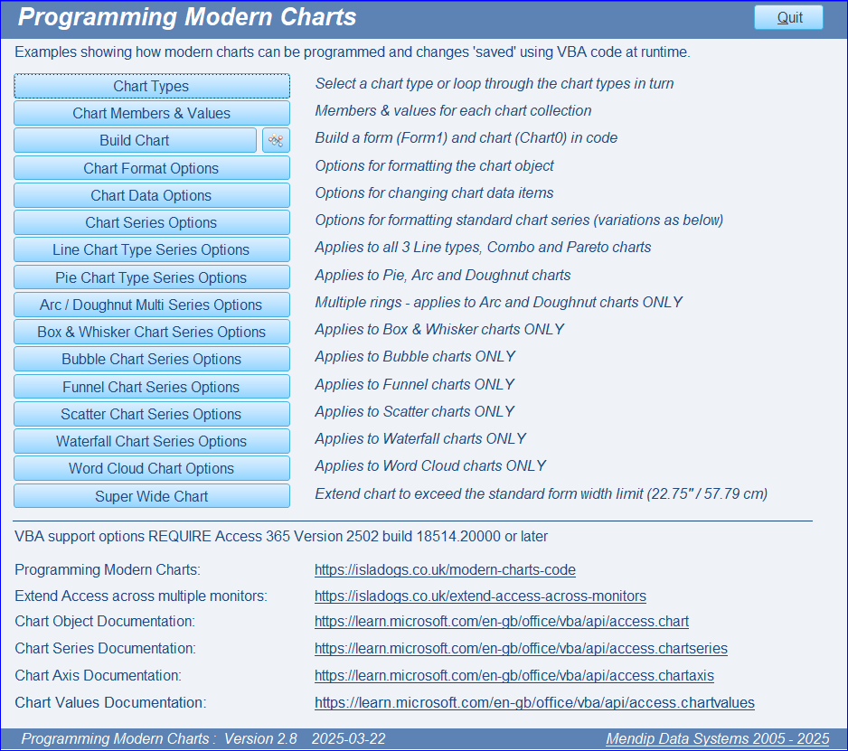 Example App Start Menu