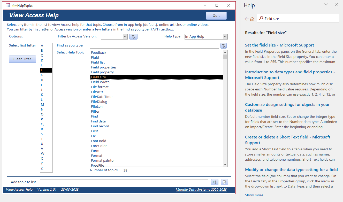 SelectedTopic