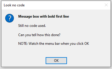 Message 2 - bold first line