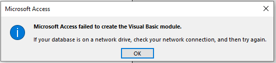 Error message