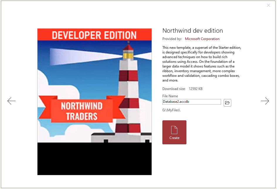 Northwind Dev Edition Template