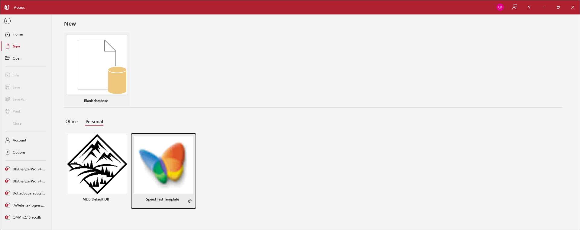 Personal Templates