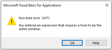 Error 2475