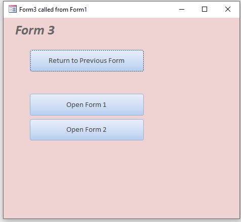 Form3 - opened from Form1