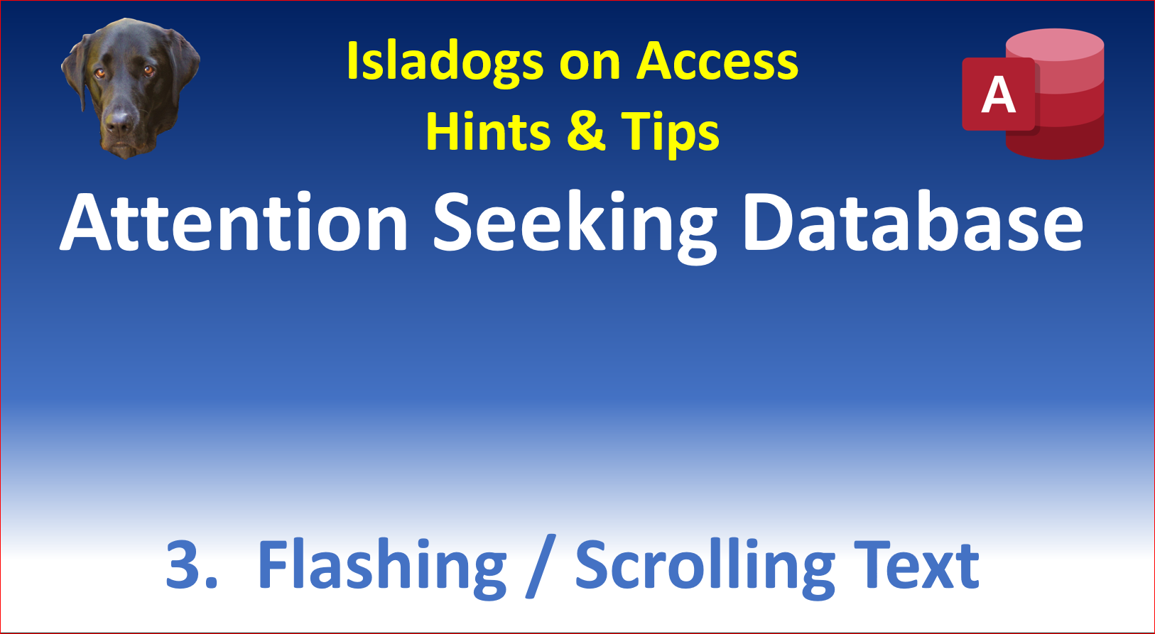 Scrolling & Flashing Text