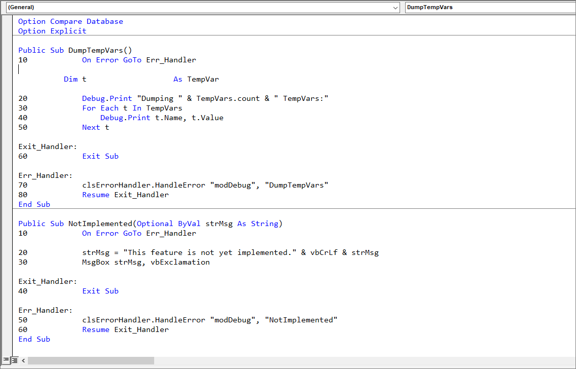 Line Numbers in Northwind Example Database