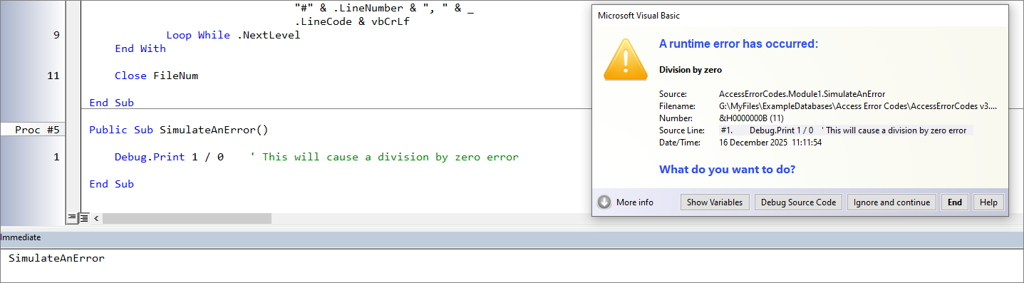 vbWatchdog Error Handling