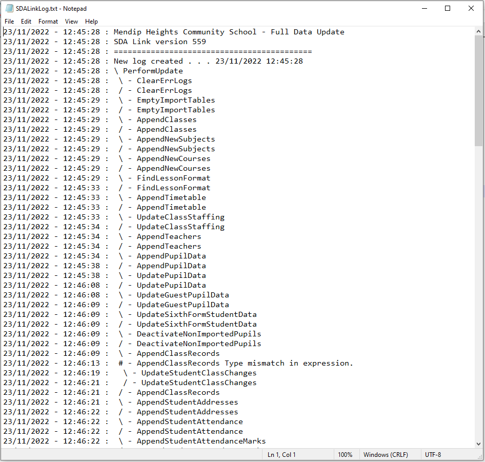 TextSummary