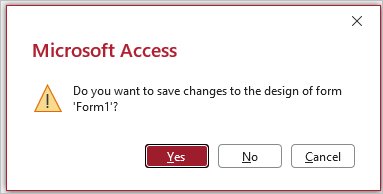 Save Design Message