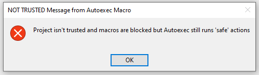 AutoCloseNotTrusted