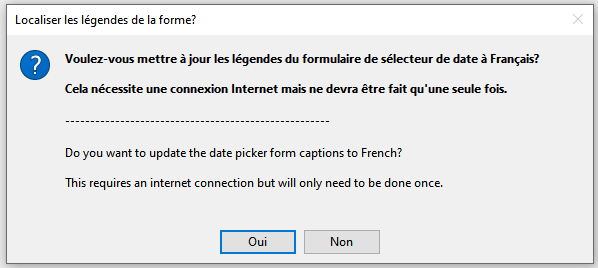 Localize Captions Message