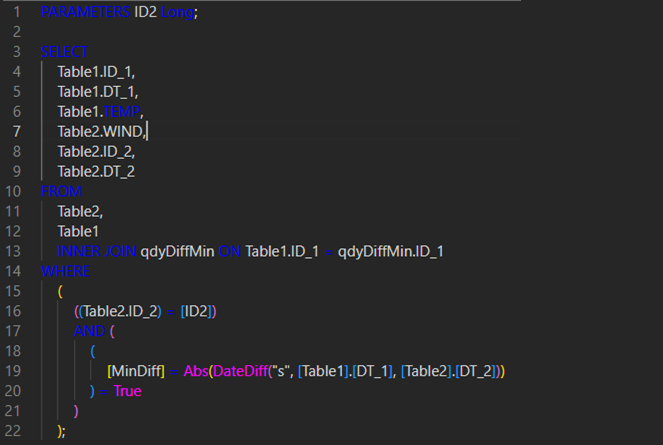 Keyword Color - Black Theme