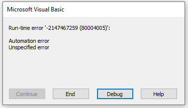 Hyperlink Automation Error
