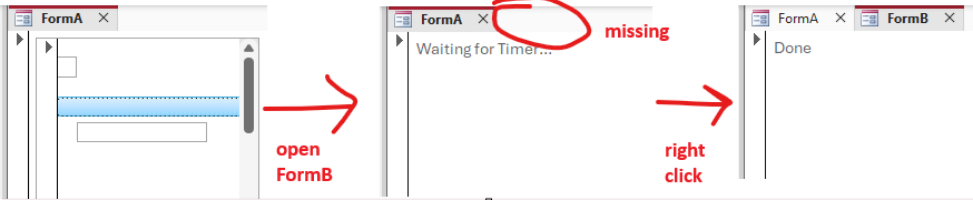 Subform Timer Bug
