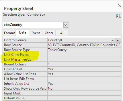 Property Sheet