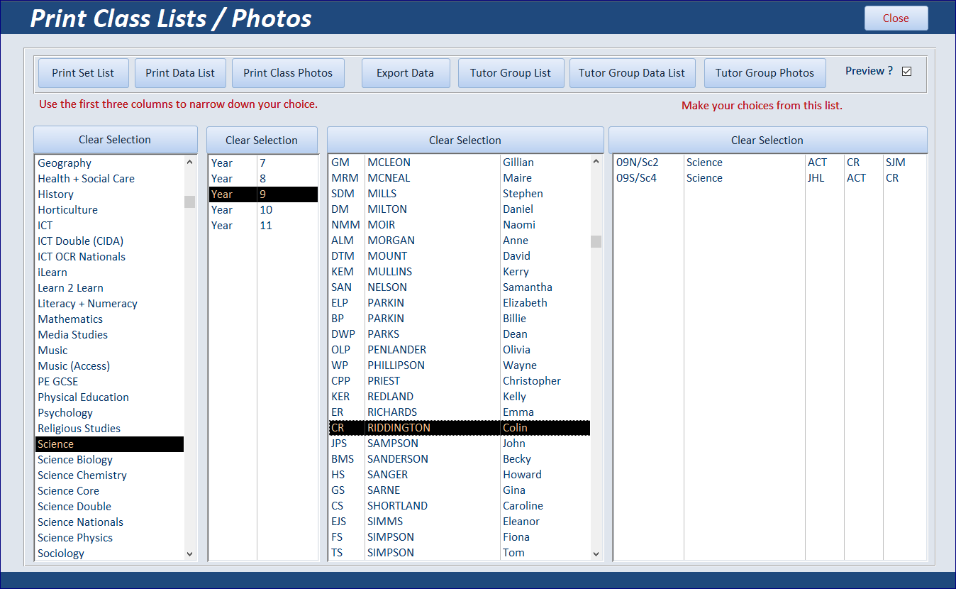 Multiple Filters