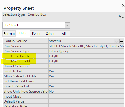 Property Sheet