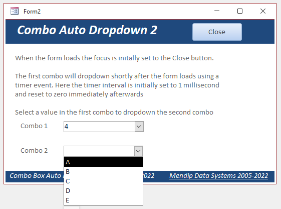 Combo2Dropdown