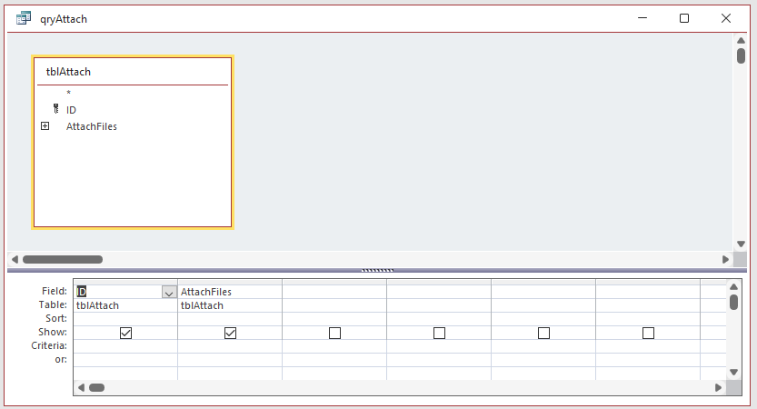 Attachment Query 1