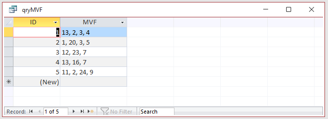 MVF Query 2