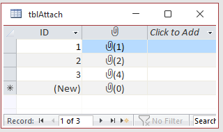 Attachment Table