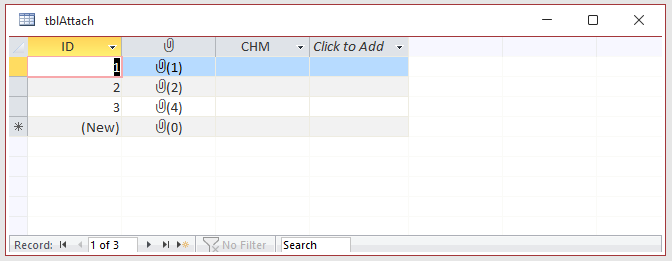 Attach Table + CHM field 2