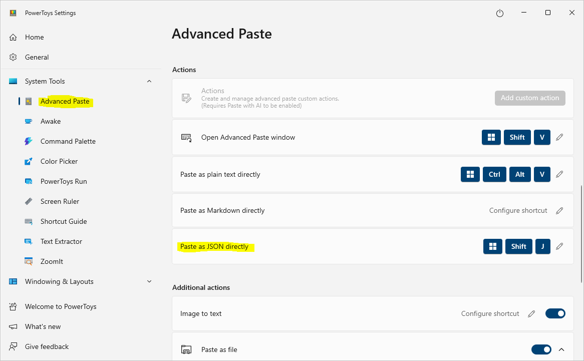 PowerToys Advanced Paste