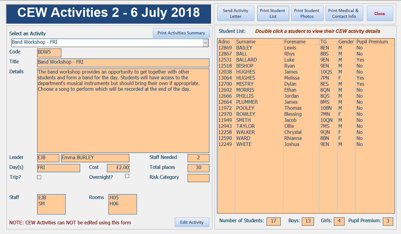 ActivitySummaryList