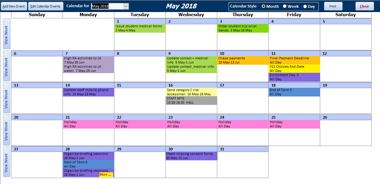 CalendarMonth