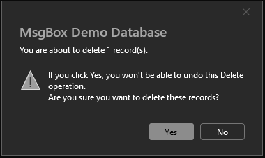 New style message using Greyscale & Black theme