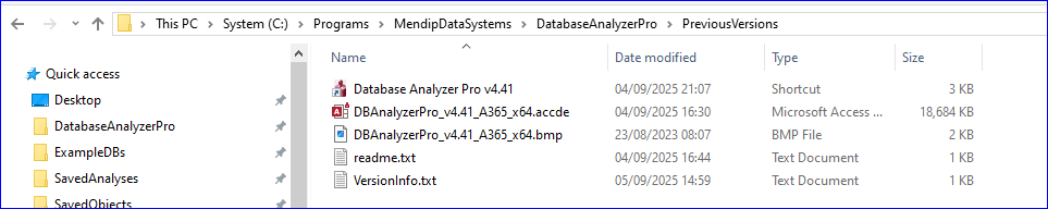 Previous Versions folder