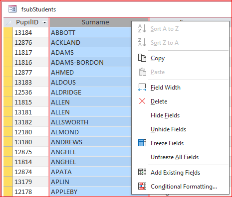 FormDatasheetColumnMenu