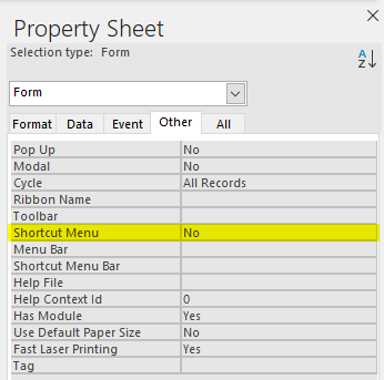 NoShortcutMenu