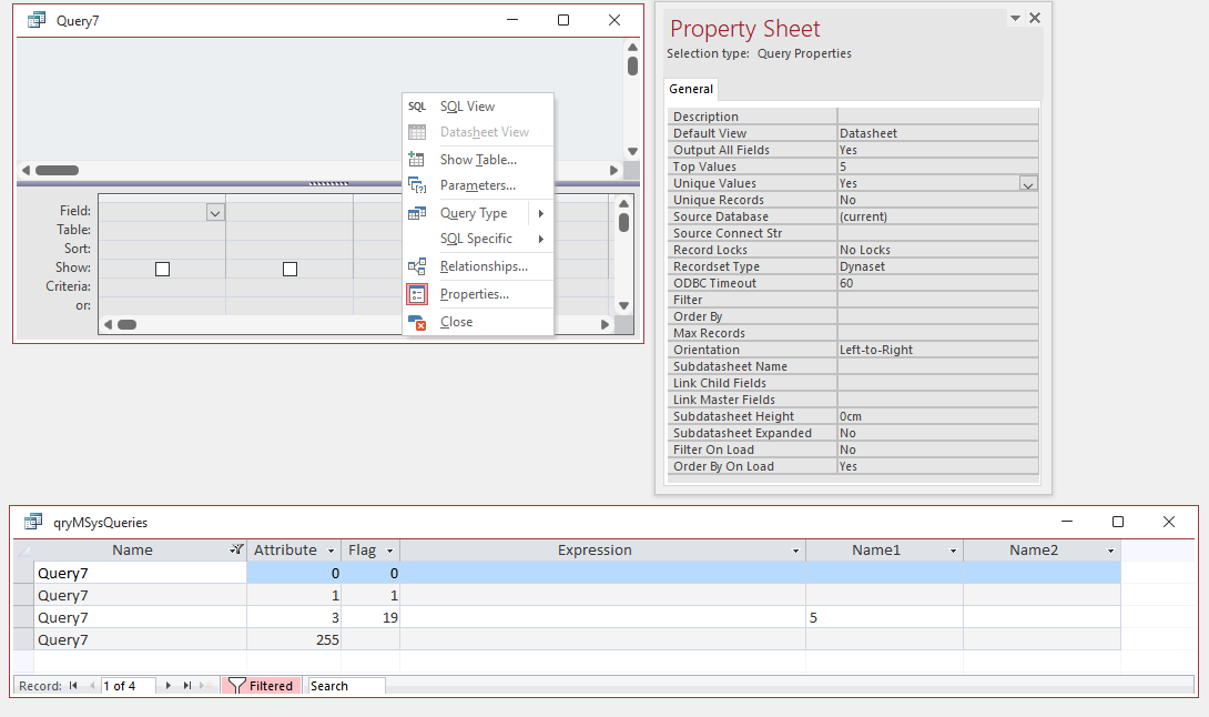DesignViewNoTableOptions
