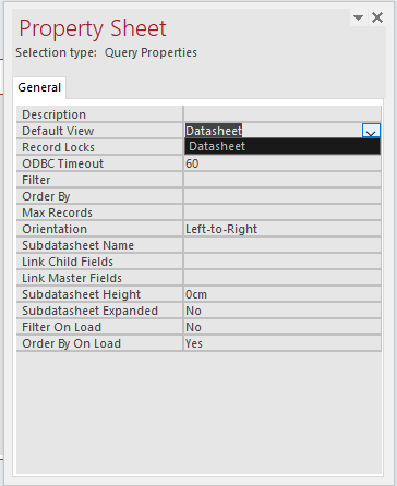 QueryDefaultView365