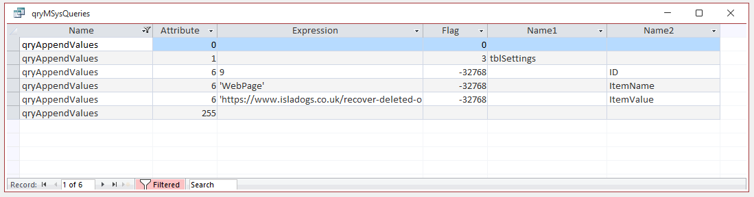 Append Values