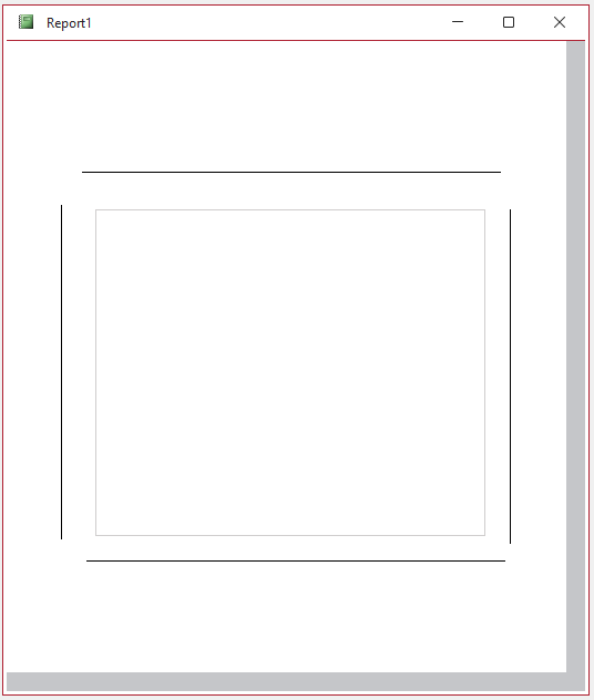 Report View - No Scrollbars