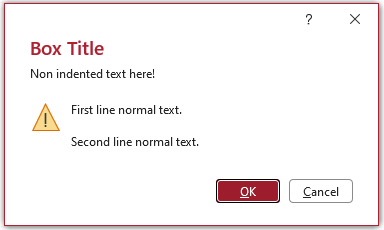 New Style Formatted Msg