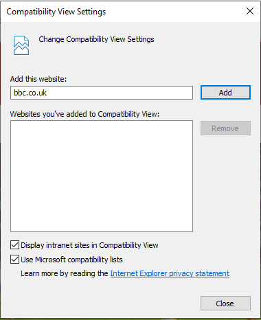 CompatibilityView
