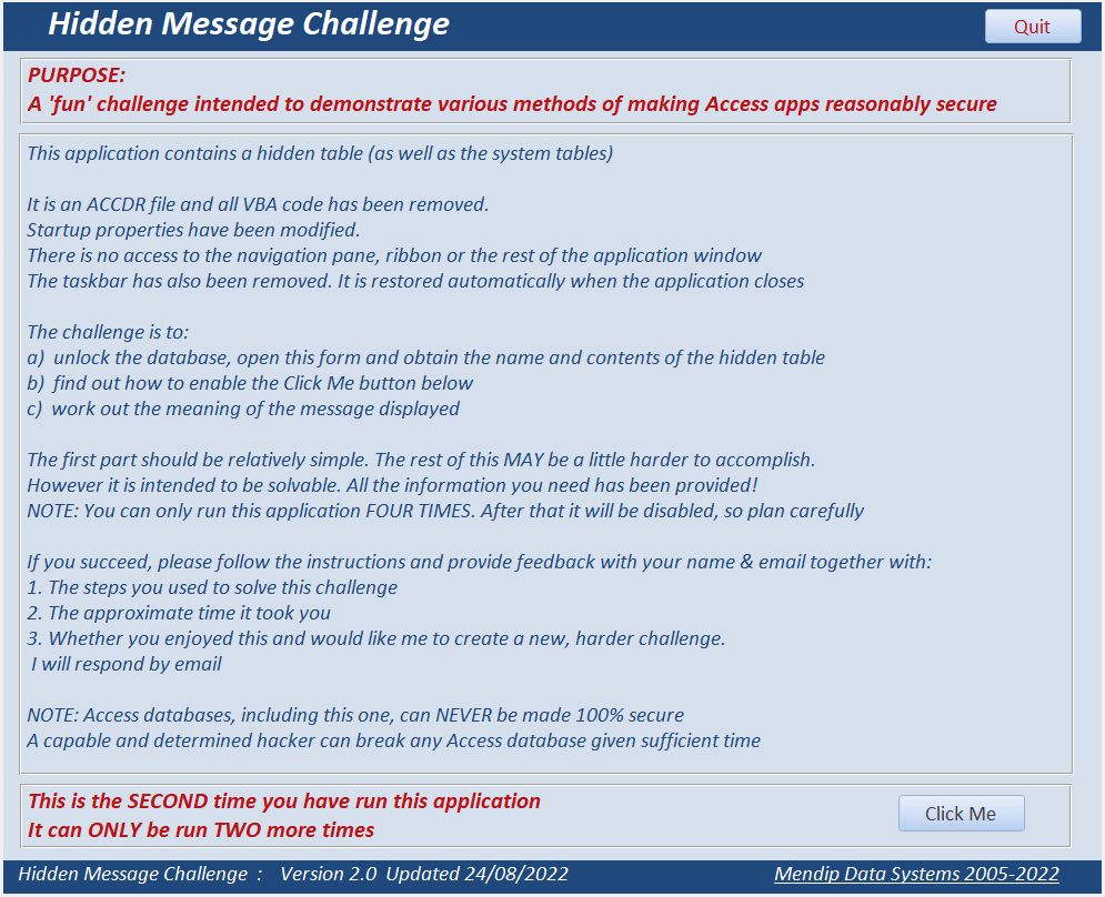 HiddenMessageForm