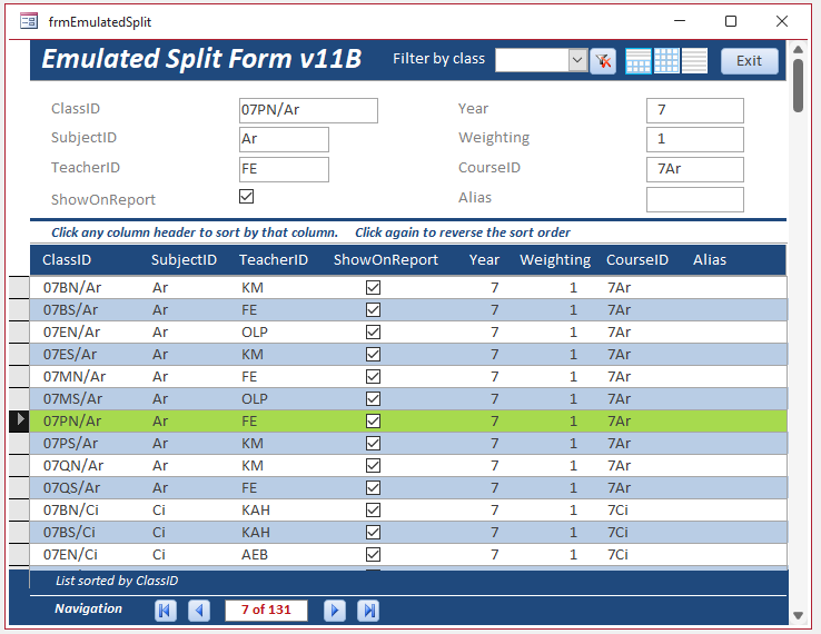 Emulated Split Form