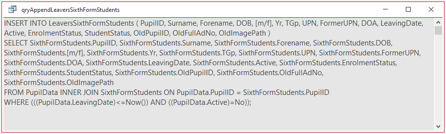 Query SQL