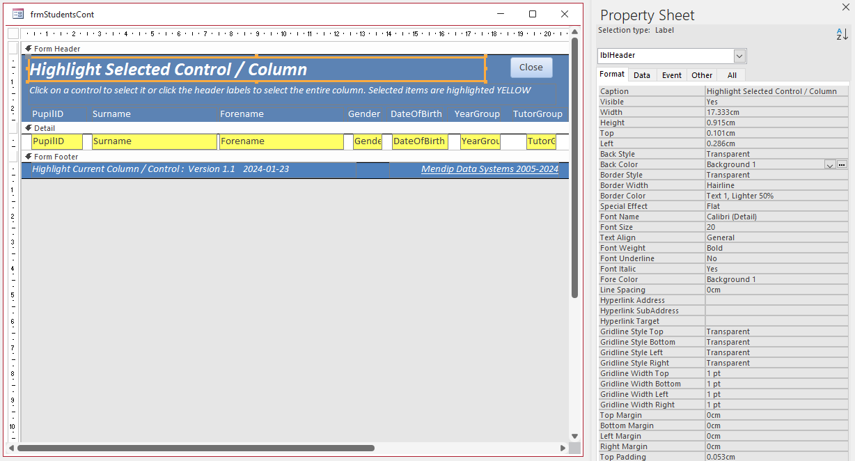 PropertySheet