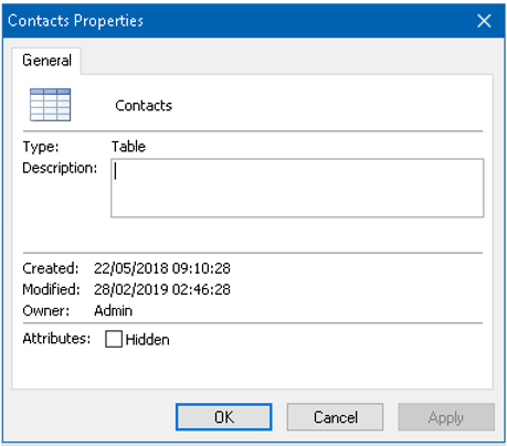 HideTable