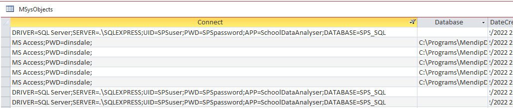 MSysObjConnectionStrings