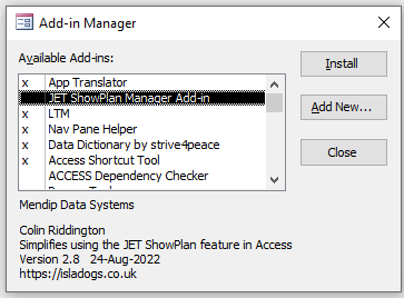 AddInManager