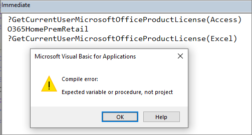 Expected Variable Error - in Excel