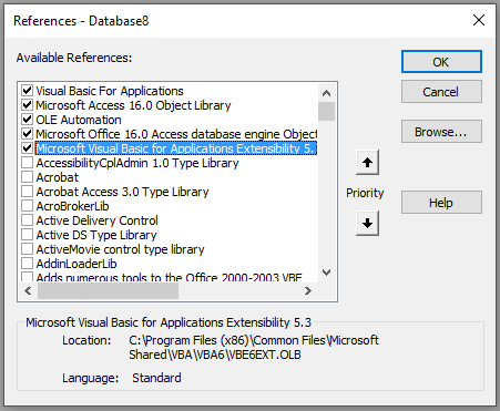 VBEReference