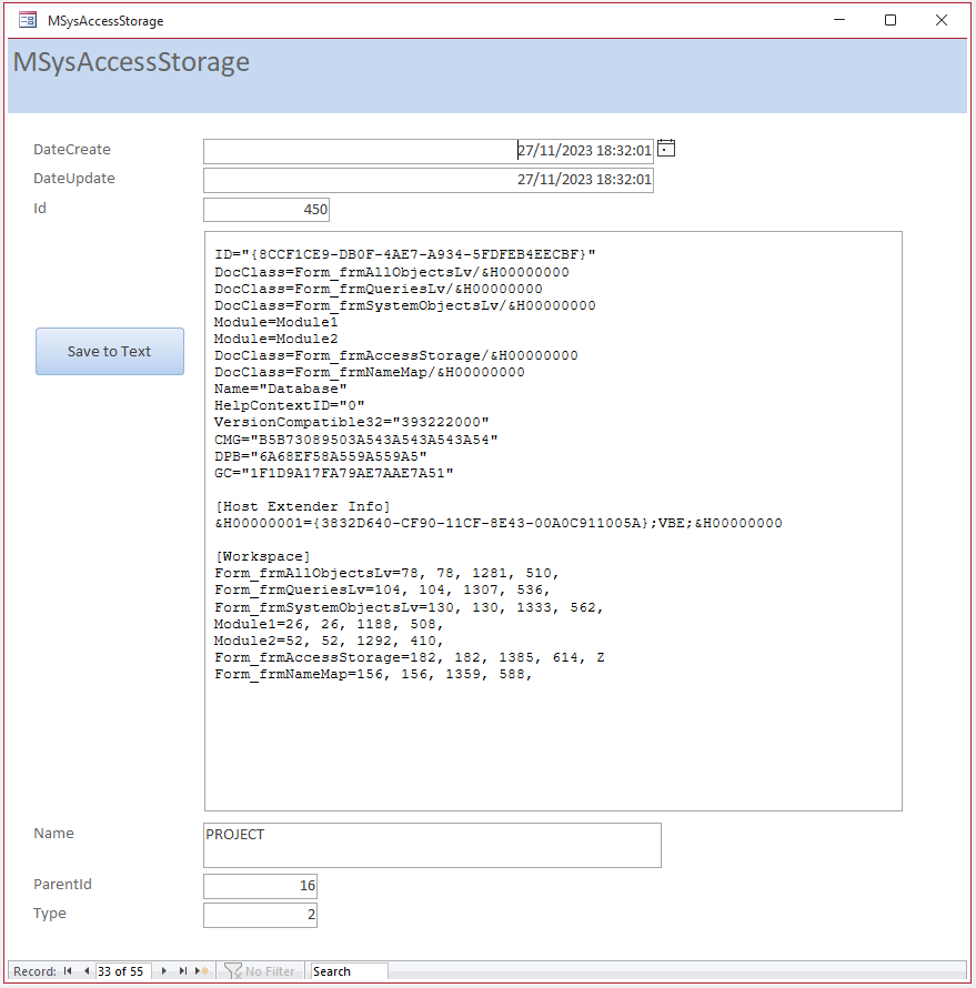 AccessStorage Project Lv
