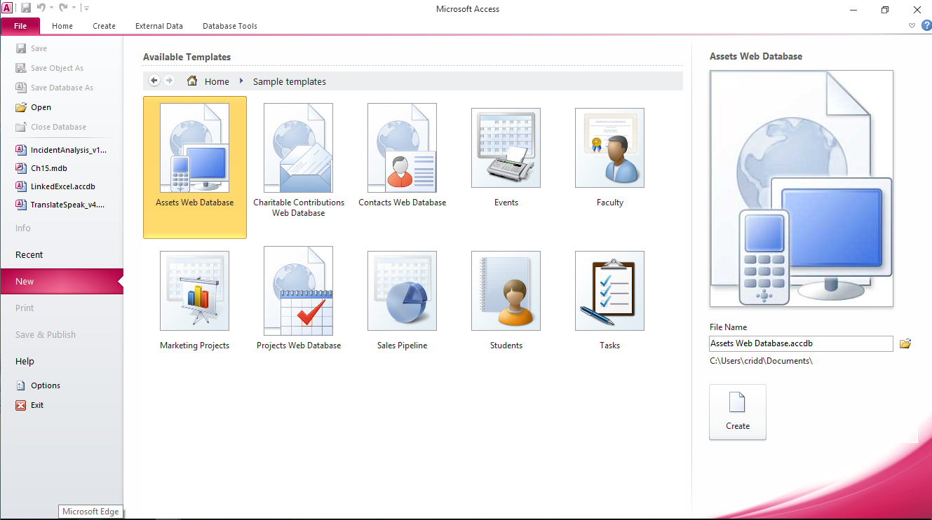 Access2010Templates